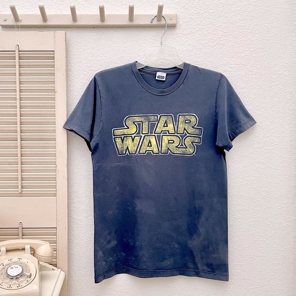 On the Verge of Vintage Star Wars Faded Tee with Natural Distressing Sm … - Picture 1 of 11